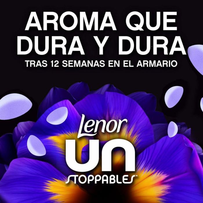 Lenor UNSTOPPABLES Perlas de Perfume Suavizante Ropa Frescor Violeta 270g - Frescura Duradera hasta 12 Semanas 2