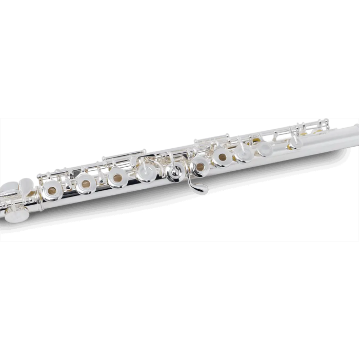 Pearl Flauta Travesera 795RBE Desalineada Plata 925 Cabeza Cuerpo Pie Mecanismo Plateado Platos Abiertos Mi Pie Si Estuche 1