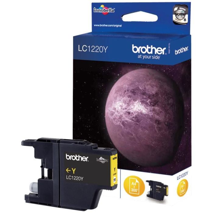 Brother Cartucho de Tinta Amarilla para Impresoras DCP-J725DW, J925DW, J430W - Rendimiento 300 Copias