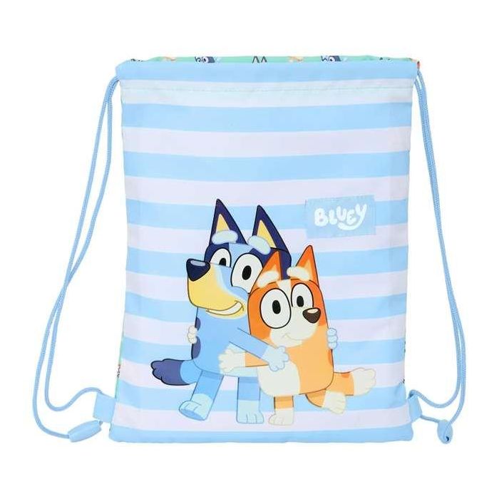 Safta Saco Plano Junior Bluey "Sisters" 26x34x1 cm