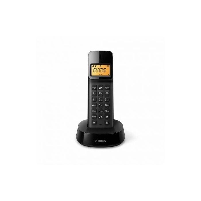 TELÉFONO INALÁMBRICO DECT PHILIPS D140 NEGRO - PANTALLA 4.1CM - IDENTIFICACIÓN LLAMADAS - CONTROL VOLUMEN AUTOMÁTICO - AGARRE ANTIDESLIZANTE TELÉFONO INALÁMBRICO DECT PHILIPS D140 NEGRO - PANTALLA 4.1CM - IDENTIFICACIÓN LLAMADAS - CONTROL VOLUMEN AUTOMÁTICO - AGARRE ANTIDESLIZANTE