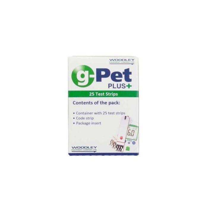 Tiras Glucosa Para Glucometro G-Pet Plus 25Ud