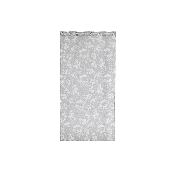 Cortina Romantico DKD Home Decor Gris 260 x 140 cm (2 Unidades) 4