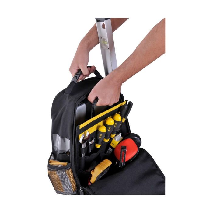 Stanley STST1-72335 Mochila Portaherramientas 15kg Nailon 600D, Compartimento Laptop, Divisor, Respaldo Acolchado 2 Stanley STST1-72335 Mochila Portaherramientas 15kg Nailon 600D, Compartimento Laptop, Divisor, Respaldo Acolchado 2