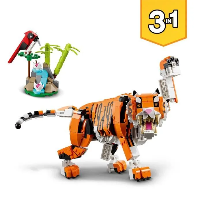 Lego 31129 Su Majestad el Tigre Creator 3-in-1 Juguetes de Animales para Niñas y Niños a partir de 9 Años 1