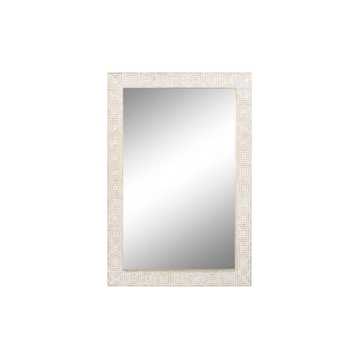 Espejo de pared Home ESPRIT Blanco Natural Indio 94 x 3 x 140 cm 120 x 3 x 76 cm Espejo de pared Home ESPRIT Blanco Natural Indio 94 x 3 x 140 cm 120 x 3 x 76 cm