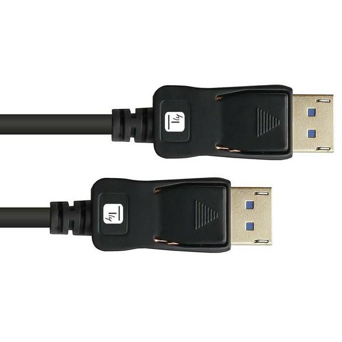 Techly DisplayPort 2.1 Audio/Video Cable M/M 4K 1m Black 2