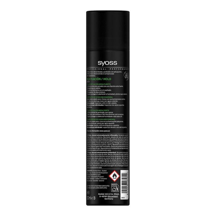 Syoss Laca Max Fijación Spray 300 ml con Secado Rápido y Larga Duración hasta 48h 1