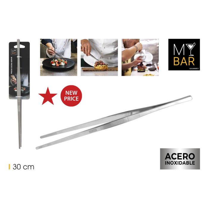 Pinzas de cocina para servir acero inoxidable 30 cm - My Bar (24 Unidades) Pinzas de cocina para servir acero inoxidable 30 cm - My Bar (24 Unidades)