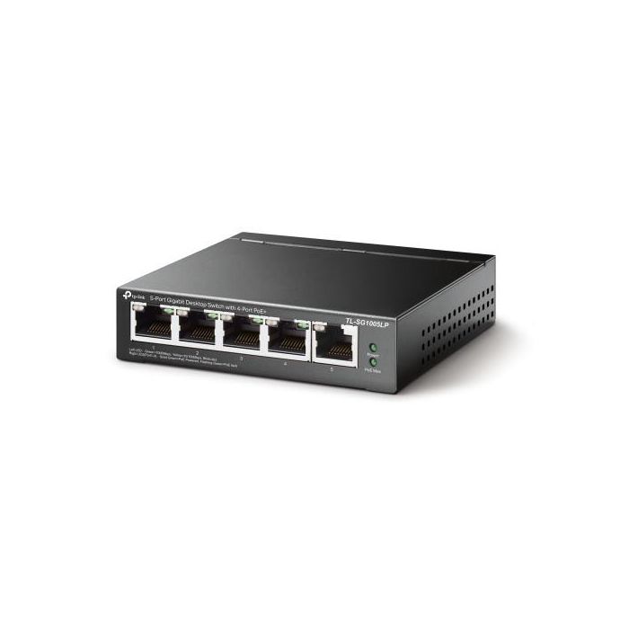 TP-LINK Switch Sobremesa de 5 puertos Gigabit con 4 puertos PoE+ 1 TP-LINK Switch Sobremesa de 5 puertos Gigabit con 4 puertos PoE+ 1