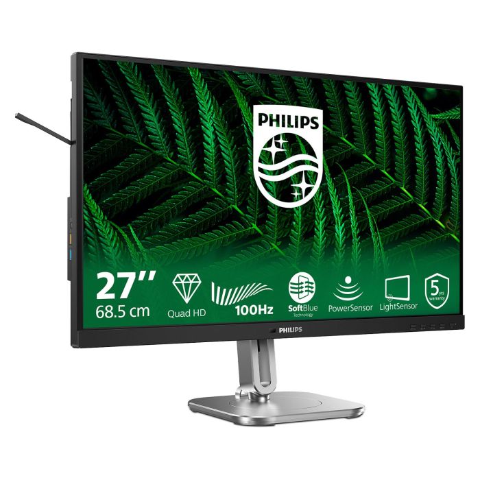 Philips 27B2G5500 Monitor de 27 Pulgadas Quad HD IPS 100Hz 4ms Antracita 2xHDMI DP USB 1