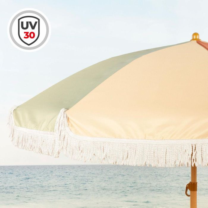 Sombrilla de playa Aktive Ø 200 cm 200 x 185 x 200 cm (4 Unidades) 4 Sombrilla de playa Aktive Ø 200 cm 200 x 185 x 200 cm (4 Unidades) 4