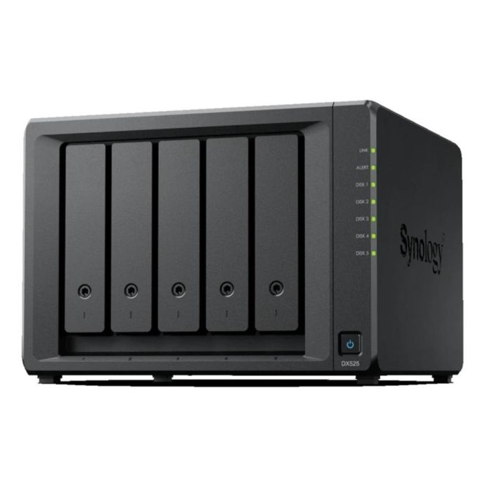 Synology DX525 Servidor NAS Estación de Discos con 5 Bahías, Compatible con HDD 3.5" y SSD 2.5" SATA, Hot-Swap 1 Synology DX525 Servidor NAS Estación de Discos con 5 Bahías, Compatible con HDD 3.5" y SSD 2.5" SATA, Hot-Swap 1