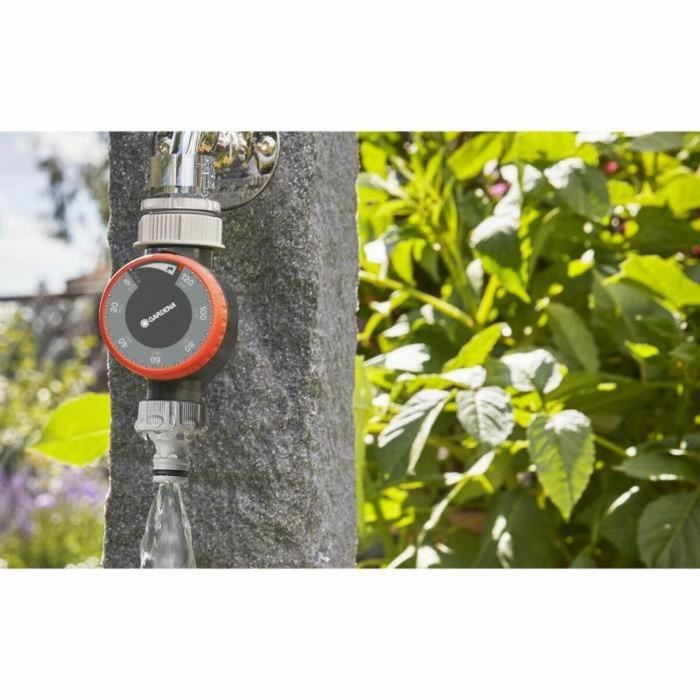 Gardena Temporizador de agua para grifos y válvulas 20/27 y 26/34 con riego ajustable 5-120 min 2 Gardena Temporizador de agua para grifos y válvulas 20/27 y 26/34 con riego ajustable 5-120 min 2