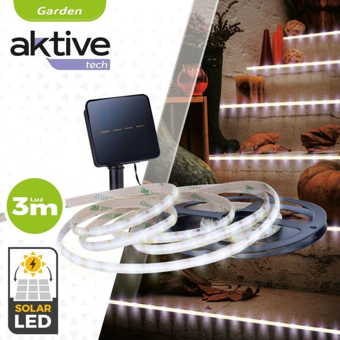 Tira de luces Aktive LED Blanco Jardín 3 m (6 Unidades) 3 Tira de luces Aktive LED Blanco Jardín 3 m (6 Unidades) 3