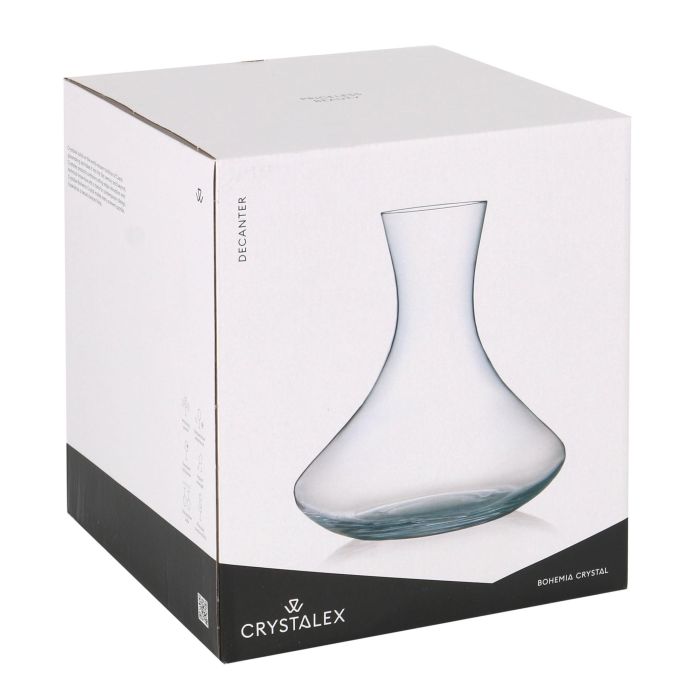 Bohemia Decantador Cristal 1500 ml con Dimensiones 20,5 cm Alto x 19 cm Largo x 7 cm Ancho (6 Unidades)