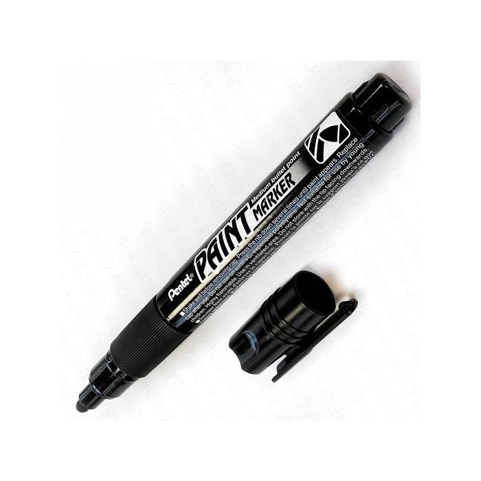 Pentel Paint Marker Marcador Permanente Punta Conica Negro -12U- Pentel Paint Marker Marcador Permanente Punta Conica Negro -12U-