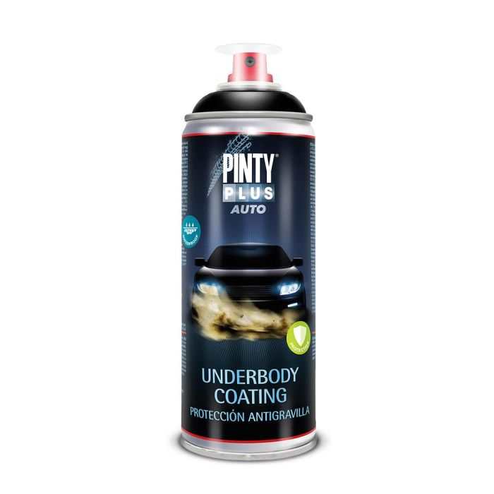 Pinty Plus Pintura en Spray para Coche 520 cc Protección Antigravilla Bajo Chasis Contra Corrosión Óxido y Humedad