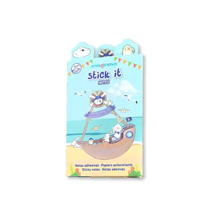 Imaginovo Notas Adhesivas Stick It! Notebook Pirata Tamaños Surtidos 20 Notas Adhesivas 1