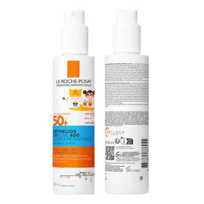 La Roche Posay ANTHELIOS UV-MUNE 400 DERMOPEDIATRICS spray protector solar niños SPF50+ 200 ml 1