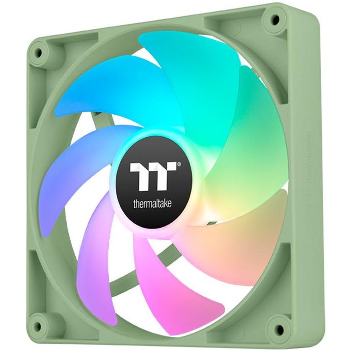 Thermaltake CT120 Ventilador de Refrigeración Carcasa PC Matcha Green 12cm 500-2000 RPM Verde Blanco - Pack de 2 4 Thermaltake CT120 Ventilador de Refrigeración Carcasa PC Matcha Green 12cm 500-2000 RPM Verde Blanco - Pack de 2 4