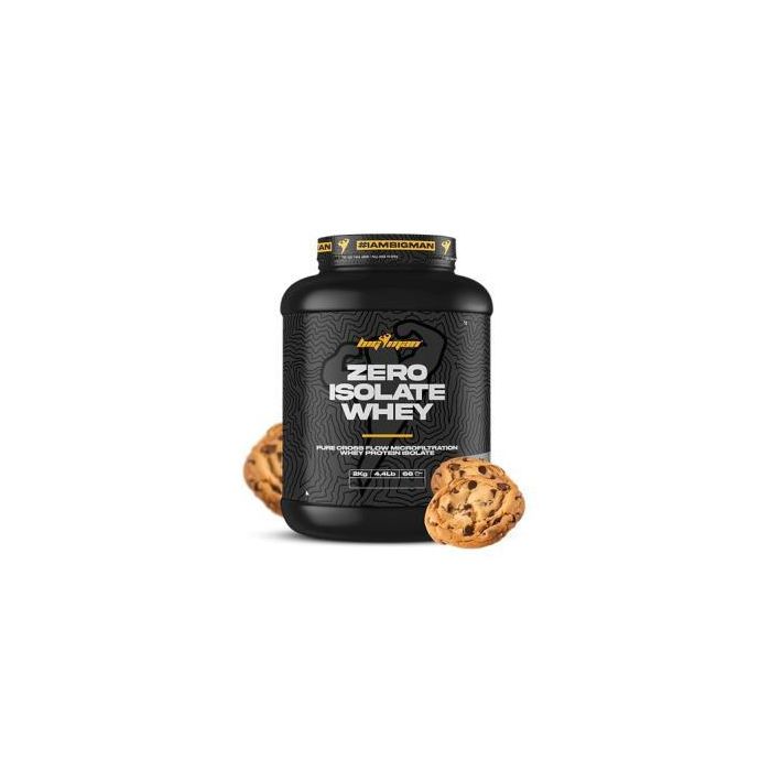 BIGMAN Zero Whey Protein Isolate 2 Kg (4.4 Lbs) Sabor Cookies