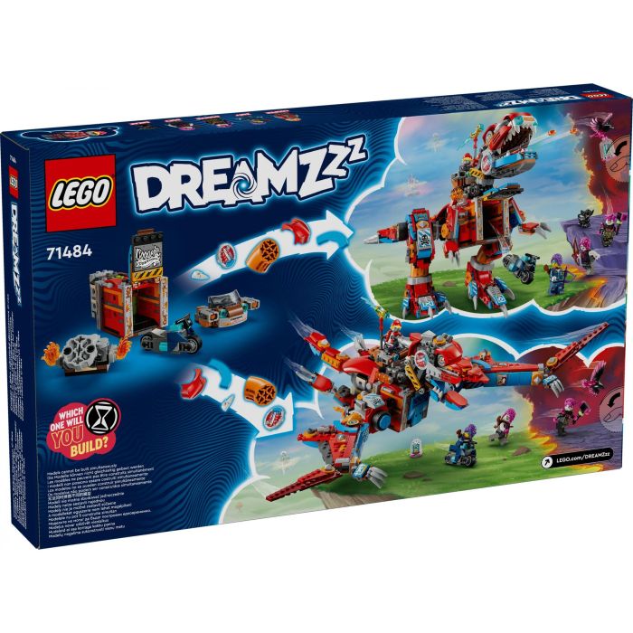 Lego 71484 Set de Construcción DREAMZzz Robot Dinosaurio C-Rex de Cooper con Minifigura T. rex o Pterodáctilo 12