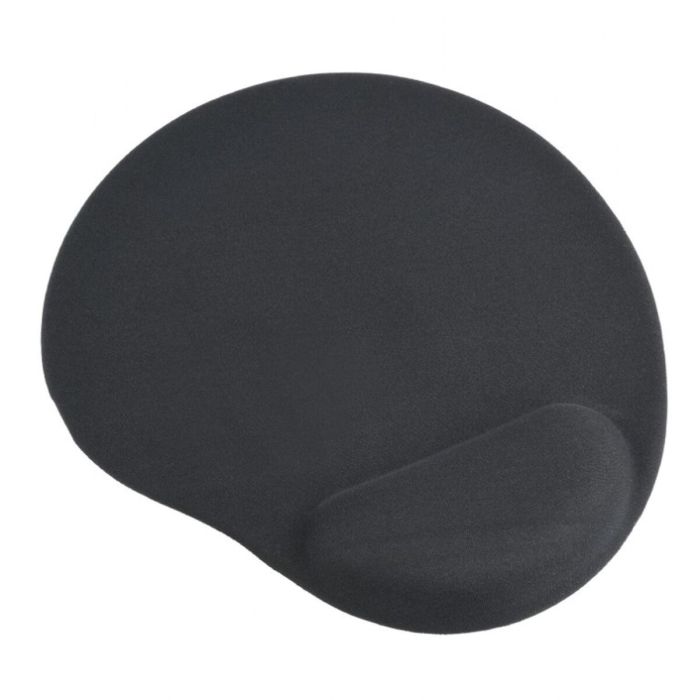 Gembird MP-GEL-BK Alfombrilla de Ratón Gaming con Reposamuñeca Ergonómica de Gel y Base Antideslizante Negra