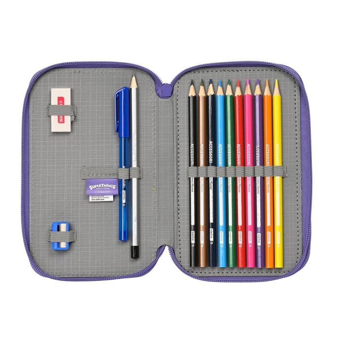 Safta 412270854 Plumier Doble Pequeño Superthings 28 Piezas +3 Años 4