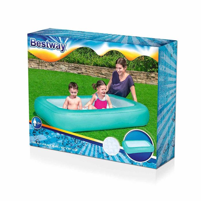 Bestway Piscina Hinchable Infantil Bebe Suelo Acolchado 104x25 cm +2 Años Jardin 51115 2