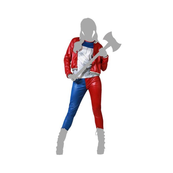 Disfraz Arlequin Azul Conjunto Mujer Adulto XL 4 Disfraz Arlequin Azul Conjunto Mujer Adulto XL 4