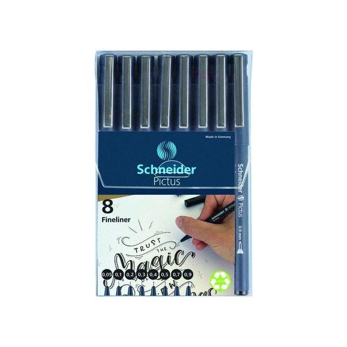 Rotulador Calibrado Schneider Pictus Surtido Estuche De 8
