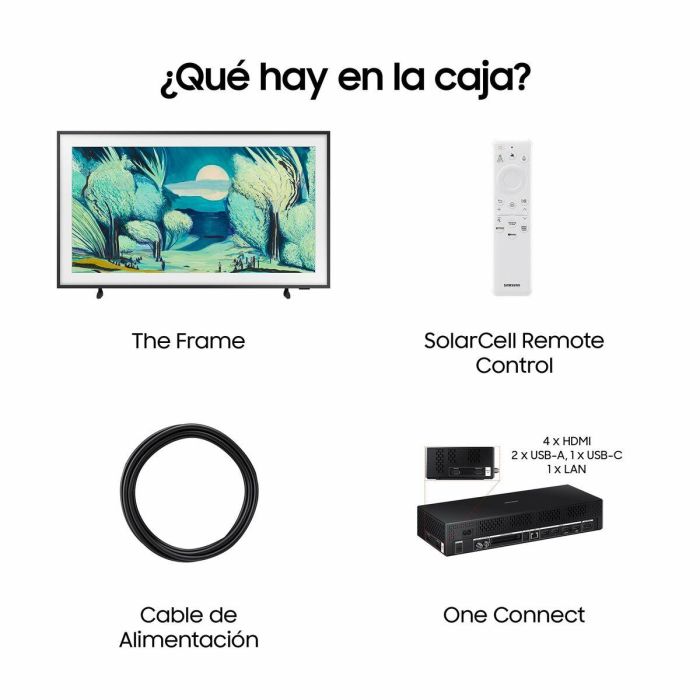 Samsung The Frame QLED 4K Smart TV 55" TQ55LS03BGUXXC, 120Hz, Dolby Atmos, Bixby, Alexa, Google Assistant, Modo Arte, Control Remoto Solar 3 Samsung The Frame QLED 4K Smart TV 55" TQ55LS03BGUXXC, 120Hz, Dolby Atmos, Bixby, Alexa, Google Assistant, Modo Arte, Control Remoto Solar 3