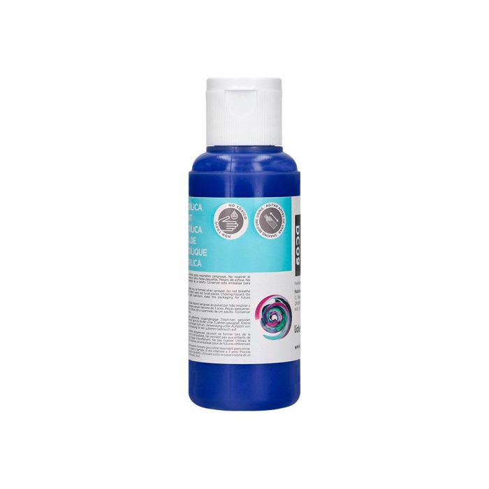 Pintura Acrilica Liderpapel Bote De 80 mL Azul Ultramar 4