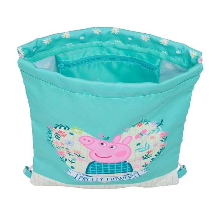 Safta Saco Plano Junior Peppa Pig "Pretty Flowers" 26x34x1cm 2