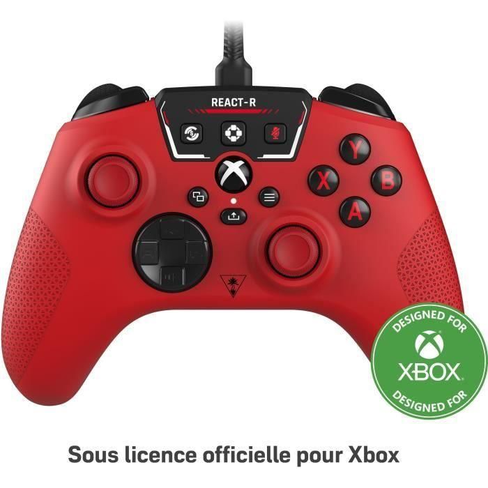 Controlador de juego con cable - TURTLE BEACH - REACT-R - Rojo - Xbox y Windows 1