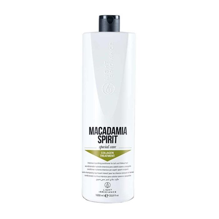 Light Irridiance Champú Nutritivo con Macadamia y Colágeno 1000ml para Cabello Tratado, Opaco y Apagado, Iluminador y Suavizante