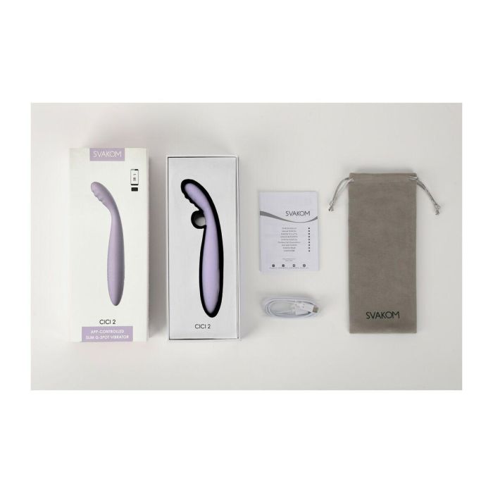 Vibrador Punto G Svakom Lila 15 Vibrador Punto G Svakom Lila 15