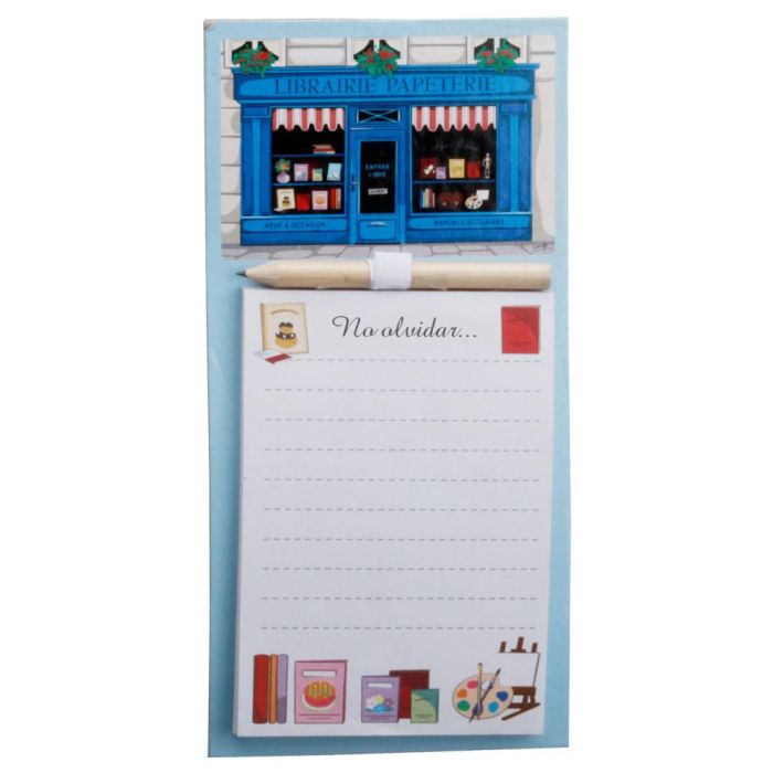 Cook Concept Bloc Magnético 50 Hojas Surtidas 10x20 cm con Lápiz 3