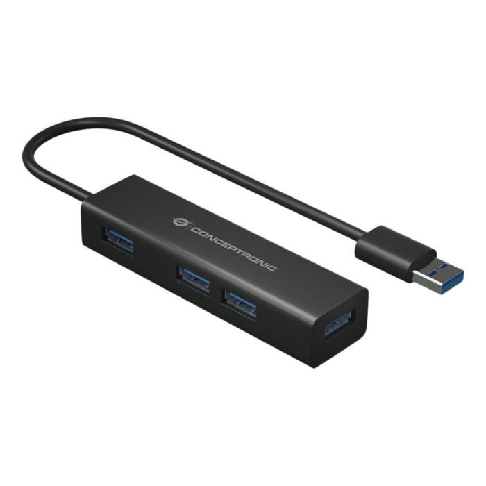 Conceptronic Hubbies06B 4 Hub USB 3.0 de 4 Puertos 5000 Mbit/s Negro 2