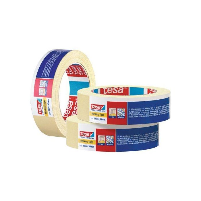 Cinta De Pintor Tesa Krepp 60ºc Rollo 50X19 16 unidades