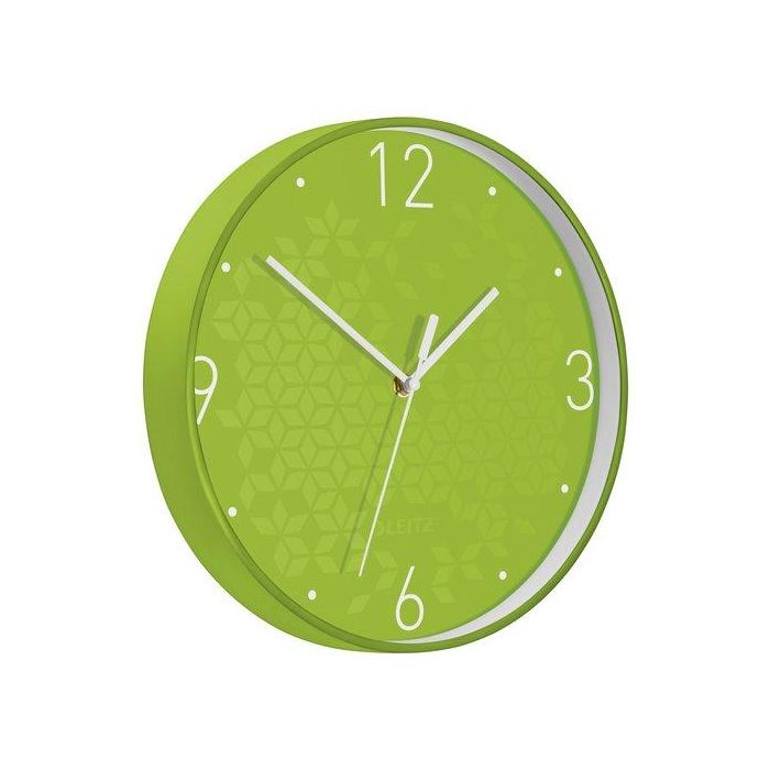 Reloj Pared Leitz Wow Analogico 29 Cm Ø Verde