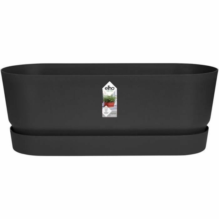 Jardinera Elho Negro 50 cm Plástico Ovalada 0 Jardinera Elho Negro 50 cm Plástico Ovalada 0