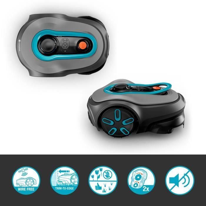 Robot cortacésped - GARDENA - Smart SILENO Free 600 - Sin cables perimetrales - Superficie 600 m² - Incluye puerta de enlace inteligente 2 Robot cortacésped - GARDENA - Smart SILENO Free 600 - Sin cables perimetrales - Superficie 600 m² - Incluye puerta de enlace inteligente 2