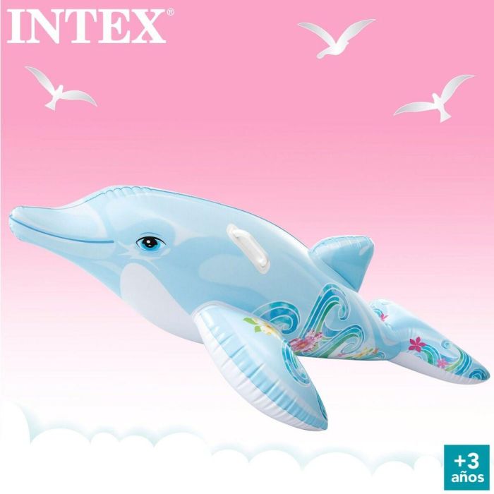 Figura Hinchable para Piscina Intex Delfín 175 x 38 x 66 cm (6 Unidades) 2