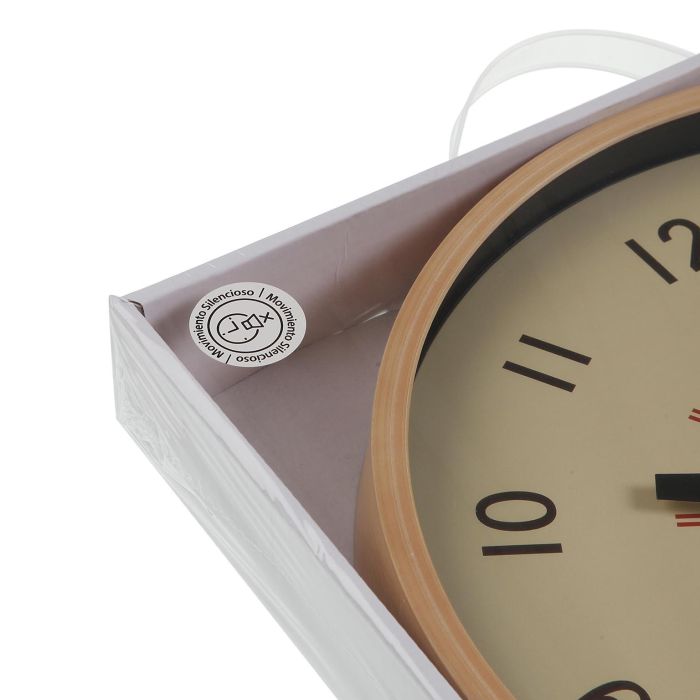 Reloj De Pared Beige 30Cm Versa (2 Unidades) 3 Reloj De Pared Beige 30Cm Versa (2 Unidades) 3