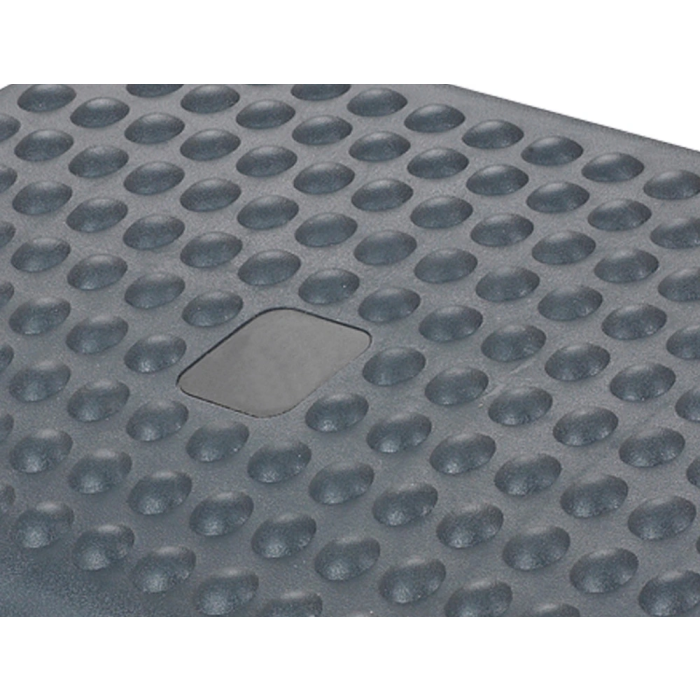 Q-connect Reposapiés Plástico Ajustable Premium, 3 Niveles de Altura, Superficie Masaje, Ángulo 0-30°, 440x110x330 mm 4