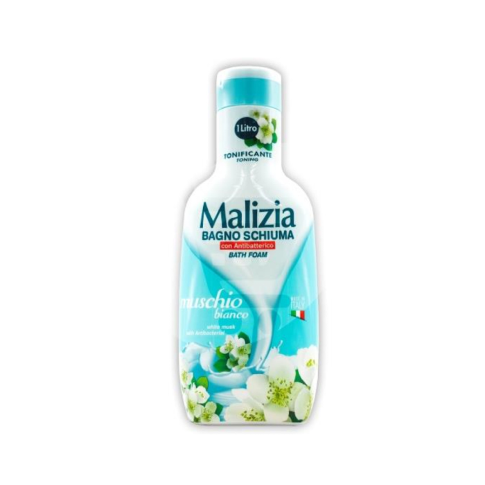 Malizia Gel Espuma De Baño " Almizcle Blanco Antibacteriano" 1000 mL Tapon Abatible Malizia Gel Espuma De Baño " Almizcle Blanco Antibacteriano" 1000 mL Tapon Abatible