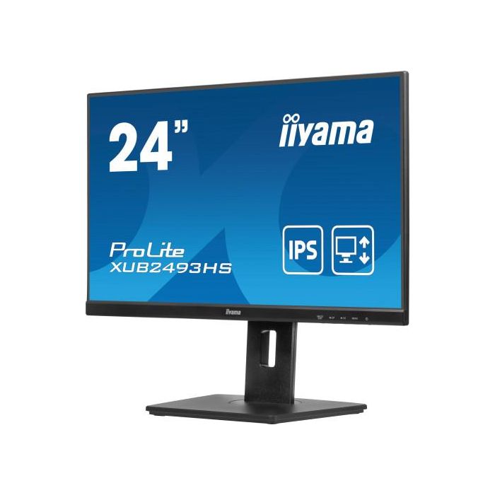 Iiyama XUB2493HS-B6 Monitor 24" IPS Full HD 75Hz 4ms HDMI DisplayPort Altavoces Regulación Altura/Inclinación 100Hz