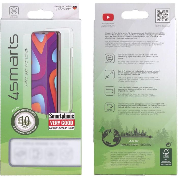 4smarts Funda Rígida con Protector de Pantalla 360 Starter X-Pro Full Cover Glas + UltiMag para iPhone 14 Transparente 8 4smarts Funda Rígida con Protector de Pantalla 360 Starter X-Pro Full Cover Glas + UltiMag para iPhone 14 Transparente 8